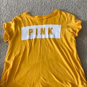 yellow pink shirt